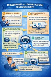 IA robot para atención y respuestas automáticas.